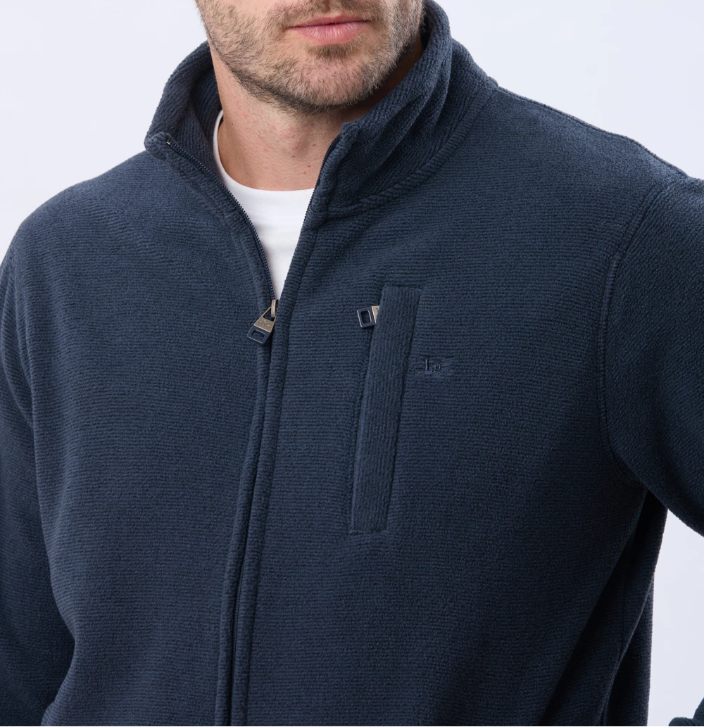 Campera Polar Texturada Liviana