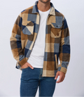 Campera Polar a Cuadros con Cierre