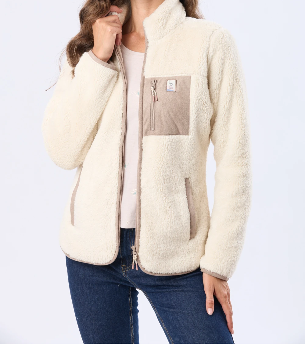 Campera de sherpa