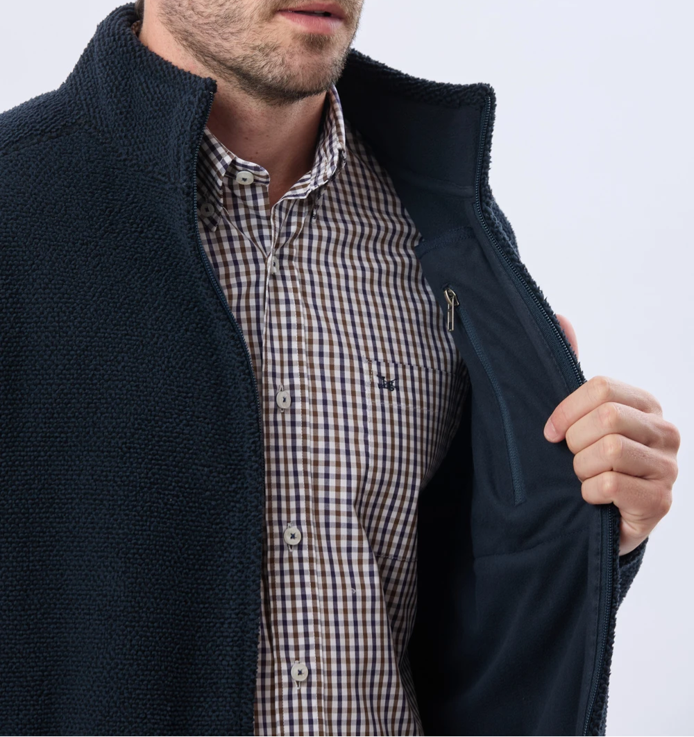 Campera polar texturado grueso