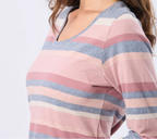 Remera rayada de algodón