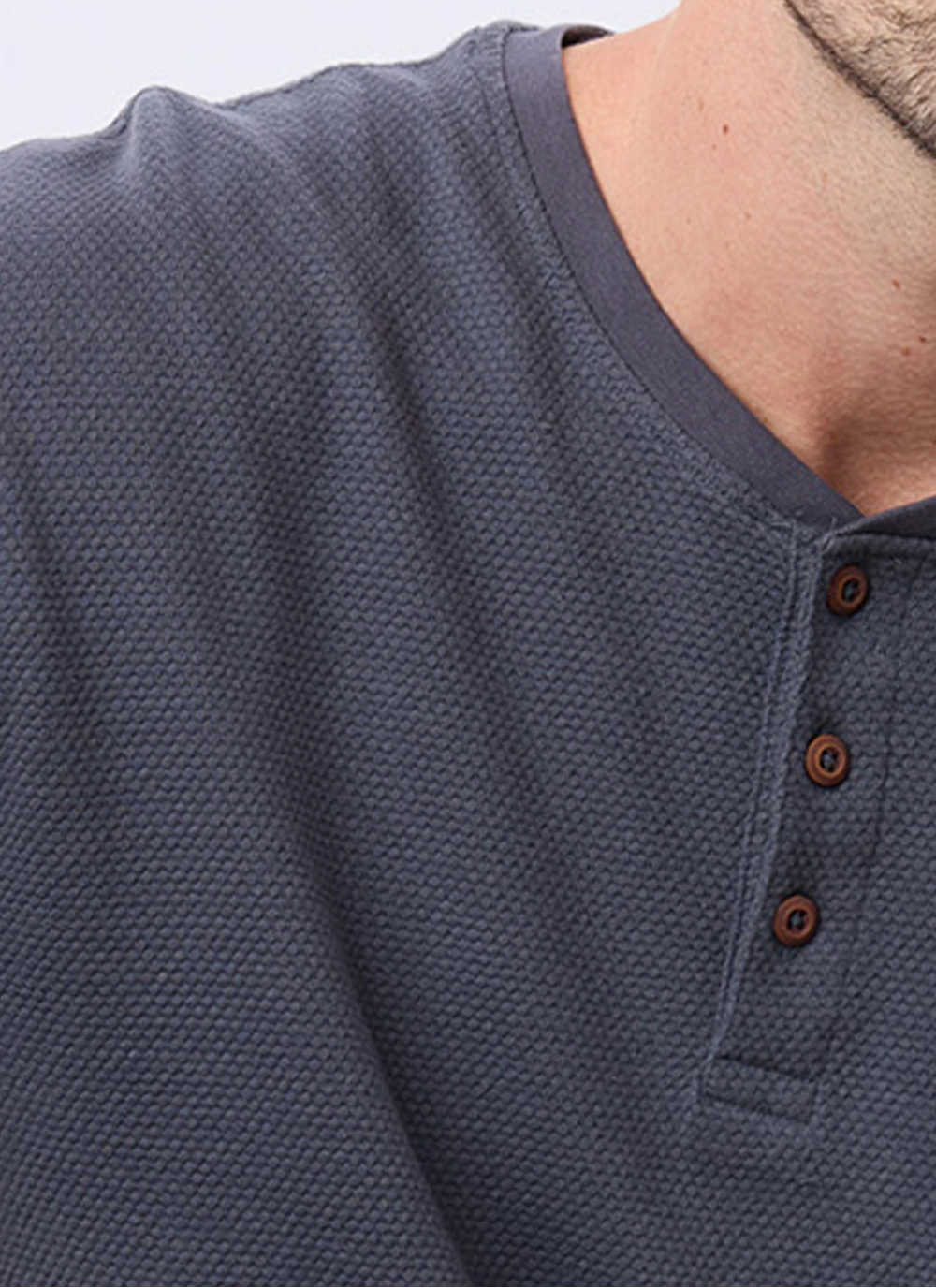 Remera Texturada de Algodón