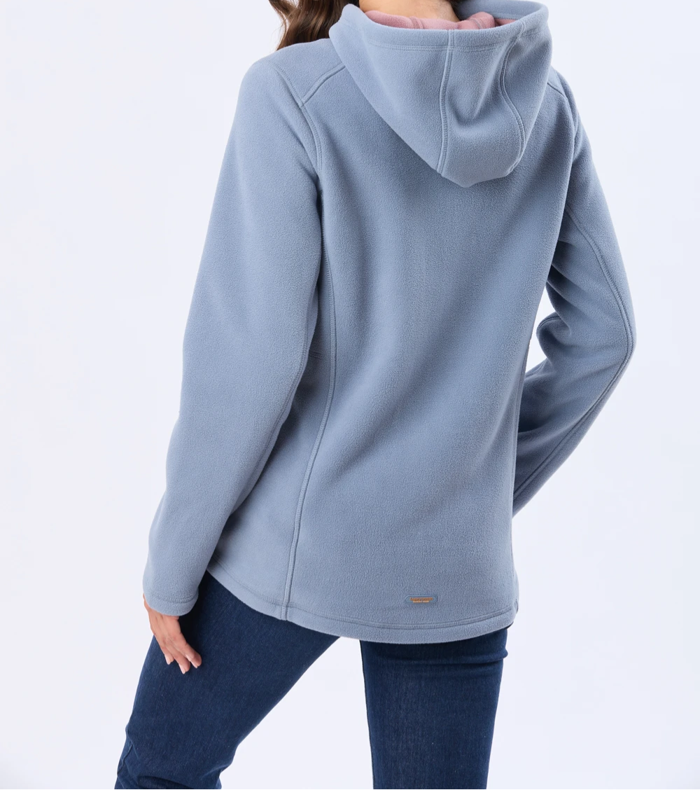 Campera polar con capucha