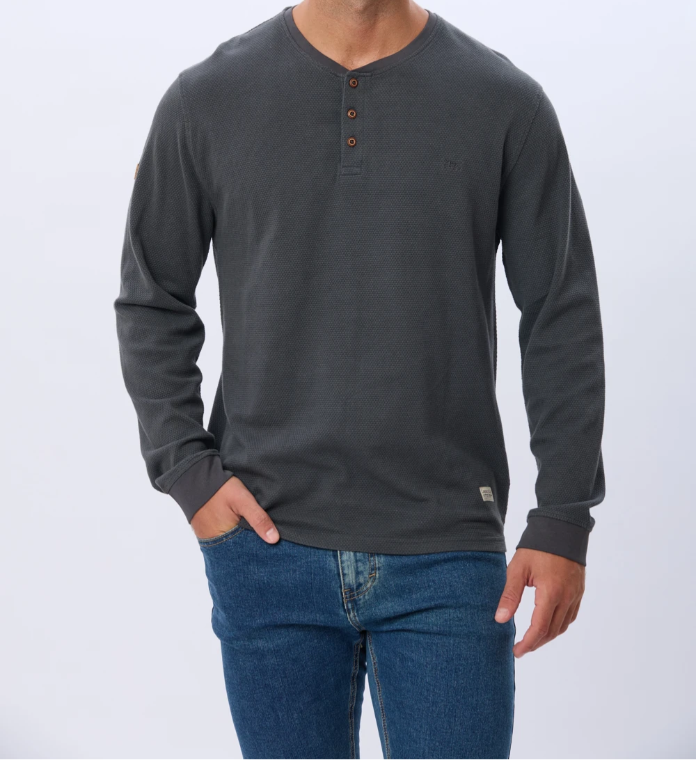 Remera Texturada de Algodón