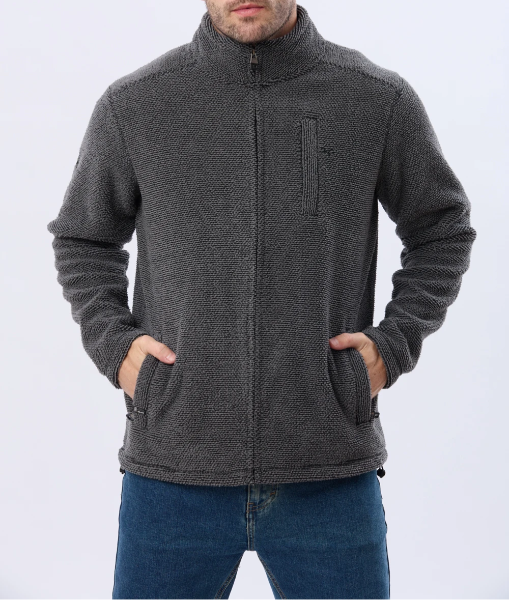 Campera polar texturado grueso
