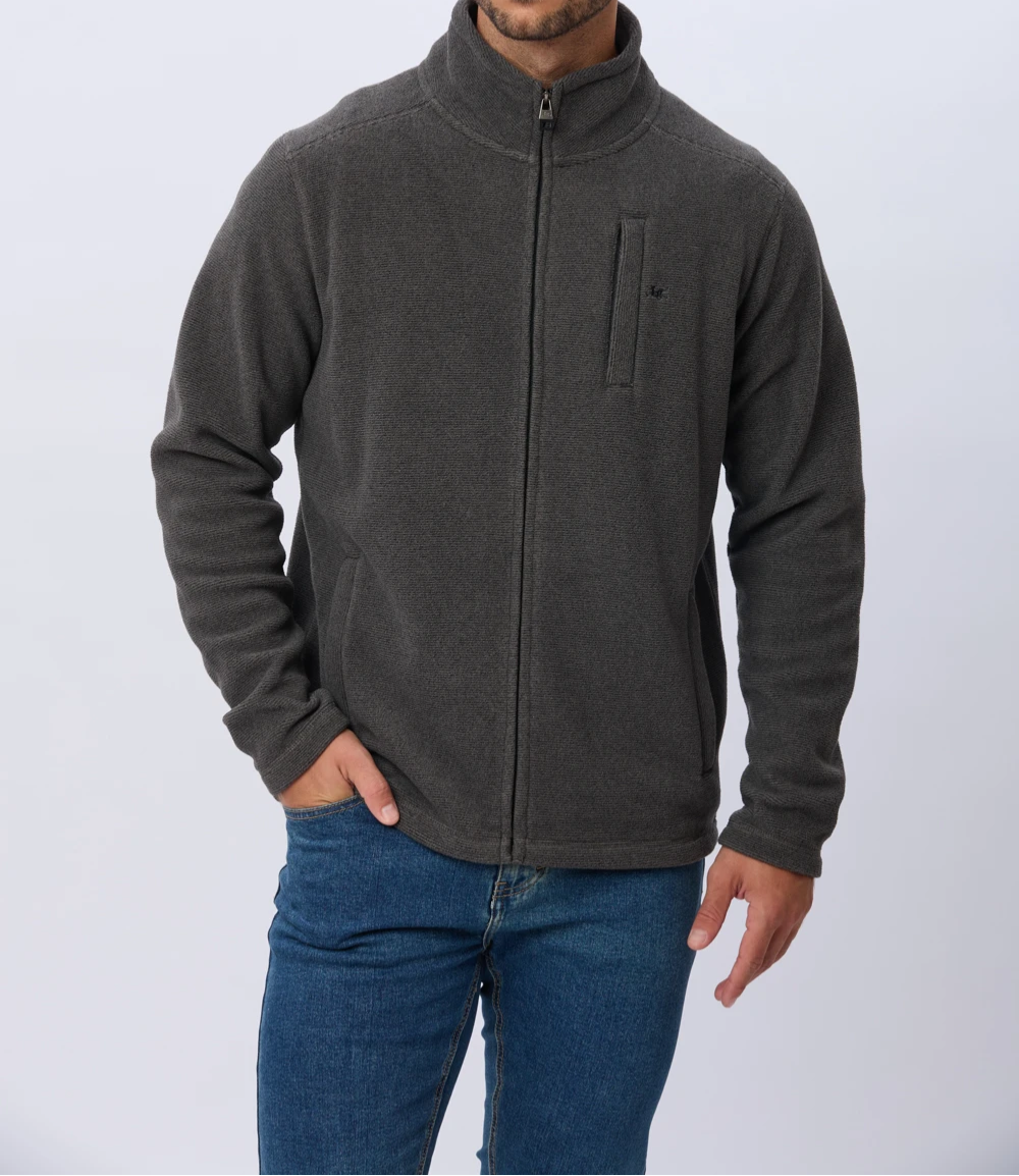 Campera Polar Texturada Liviana