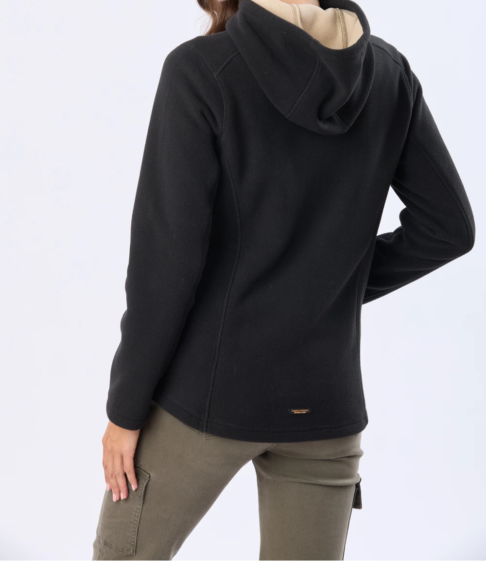 Campera polar con capucha