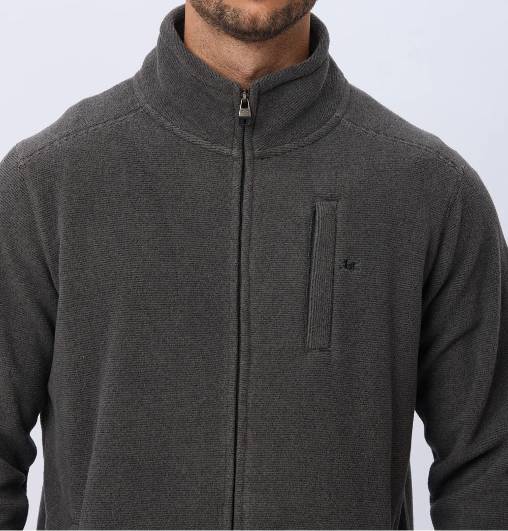 Campera Polar Texturada Liviana