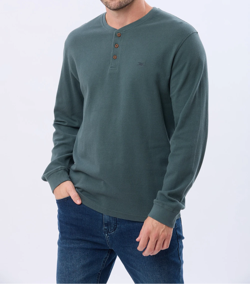 Remera Texturada de Algodón