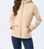 Campera polar con capucha