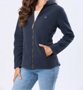 Campera polar con capucha