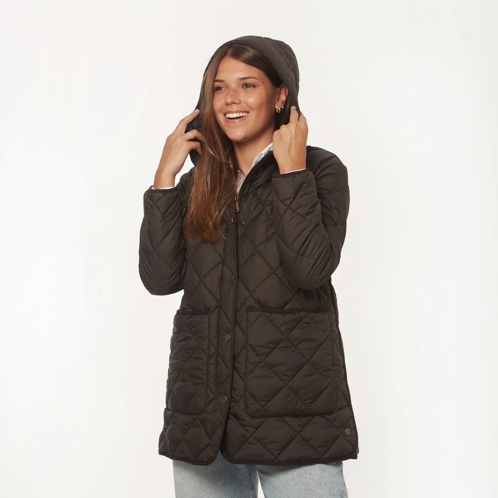 Campera capitoneada larga