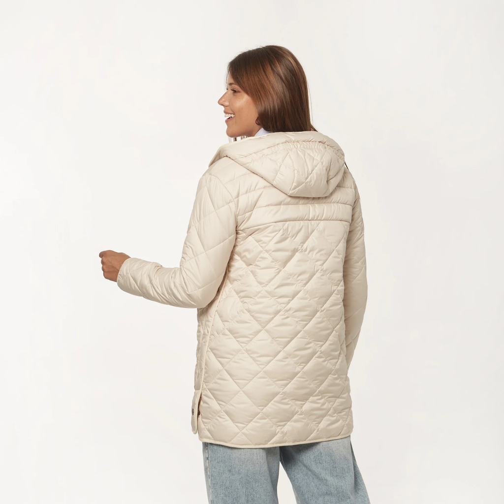 Campera capitoneada larga