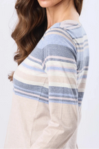 Remera rayada algodón