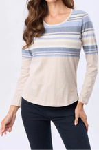 Remera rayada algodón