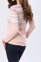 Remera rayada algodón