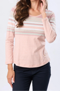 Remera rayada algodón