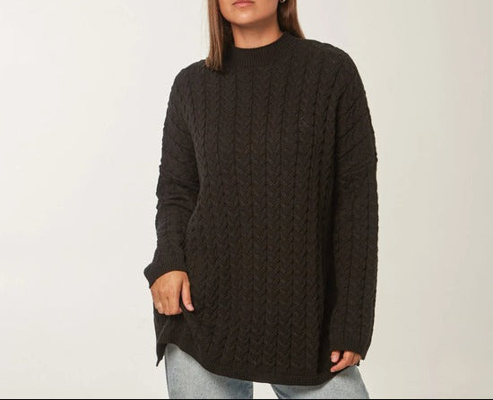 Sweater Trenzado Largo